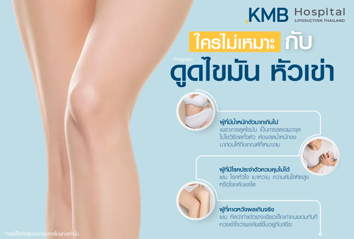 ใครไม่เหมาะกับการดูดไขมันหัวเข่า