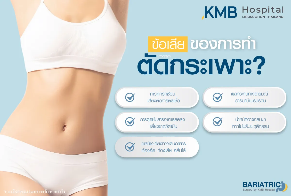 ข้อเสีย ของการทำ ตัดกระเพาะ - kmb hospital