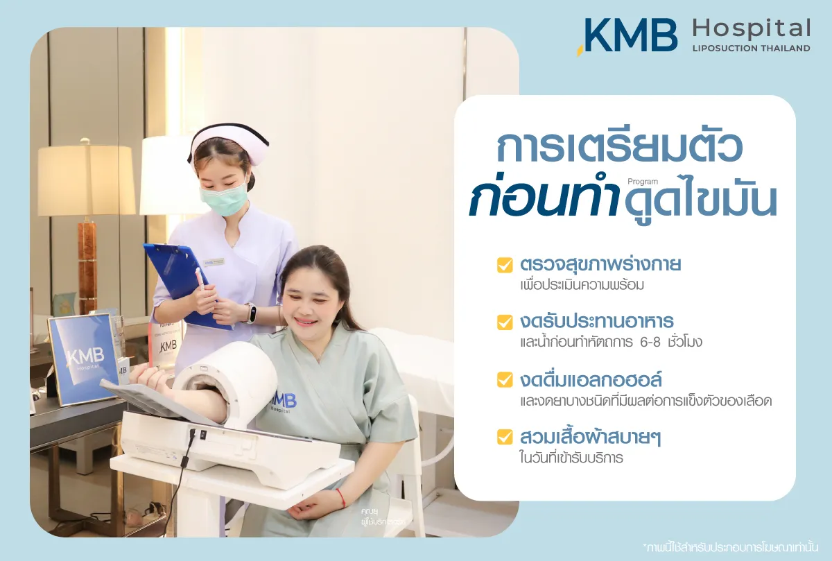 การเตรียมตัวดูดไขมัน - kmb hodpital - หมอลูกหนู