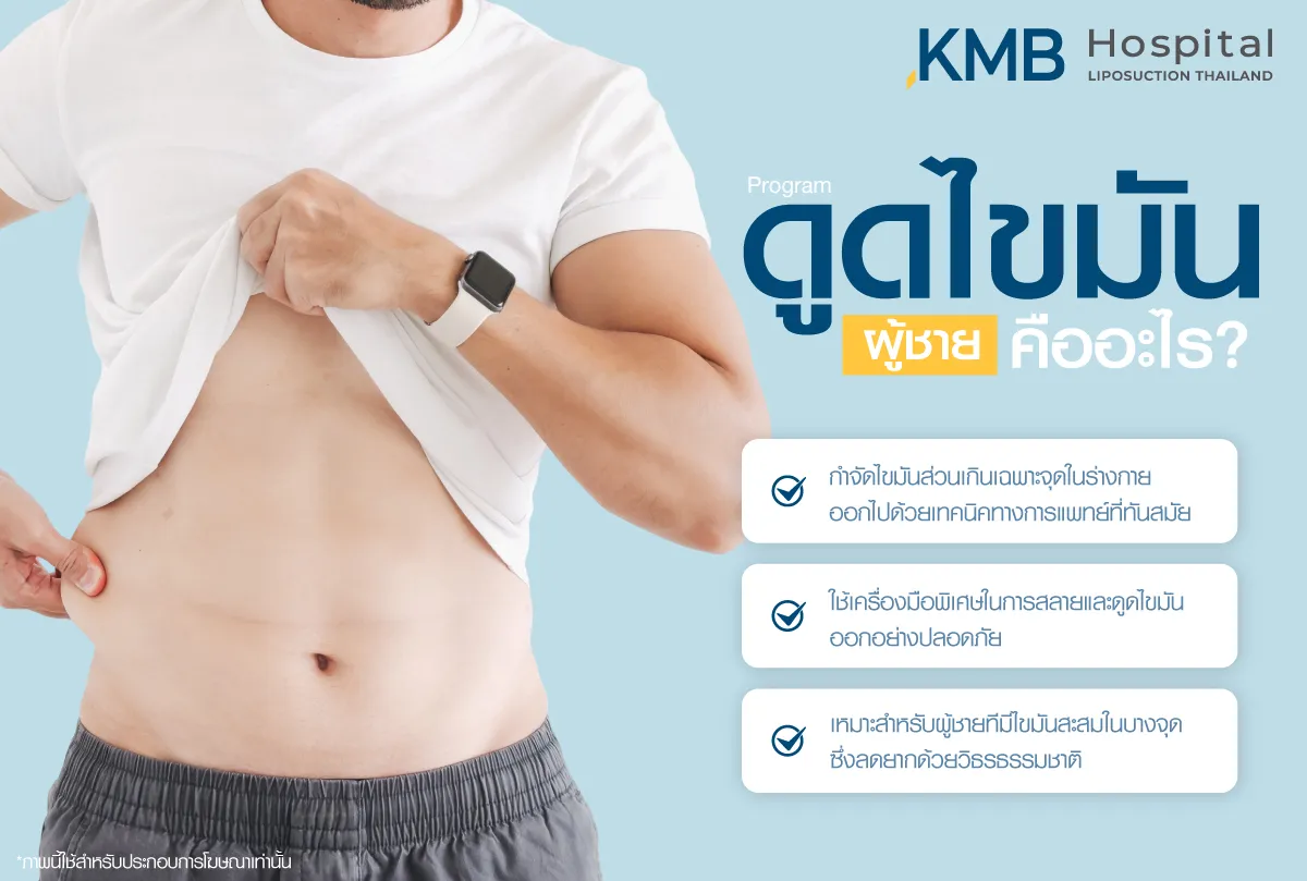 ดูดไขมันผู้ชาย - kmb hospital - หมอลูกหนู