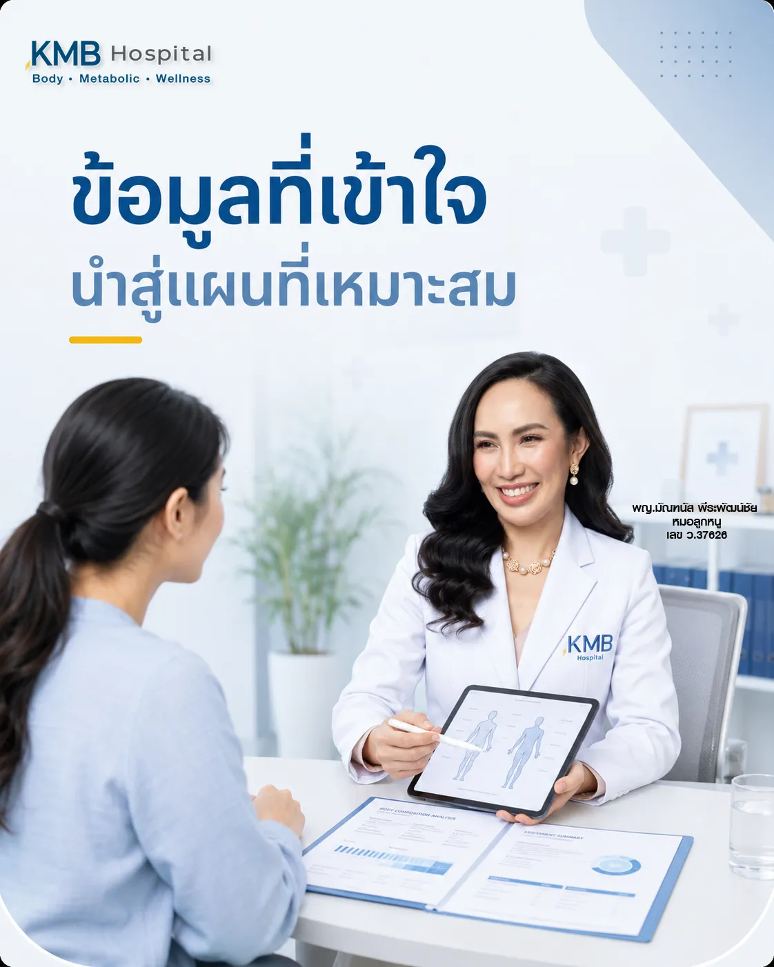หมอลูกหนูใช้ข้อมูลจาก FAT Mapping เพื่อร่วมวางแผนการดูดไขมันกับผู้เข้ารับการรักษา