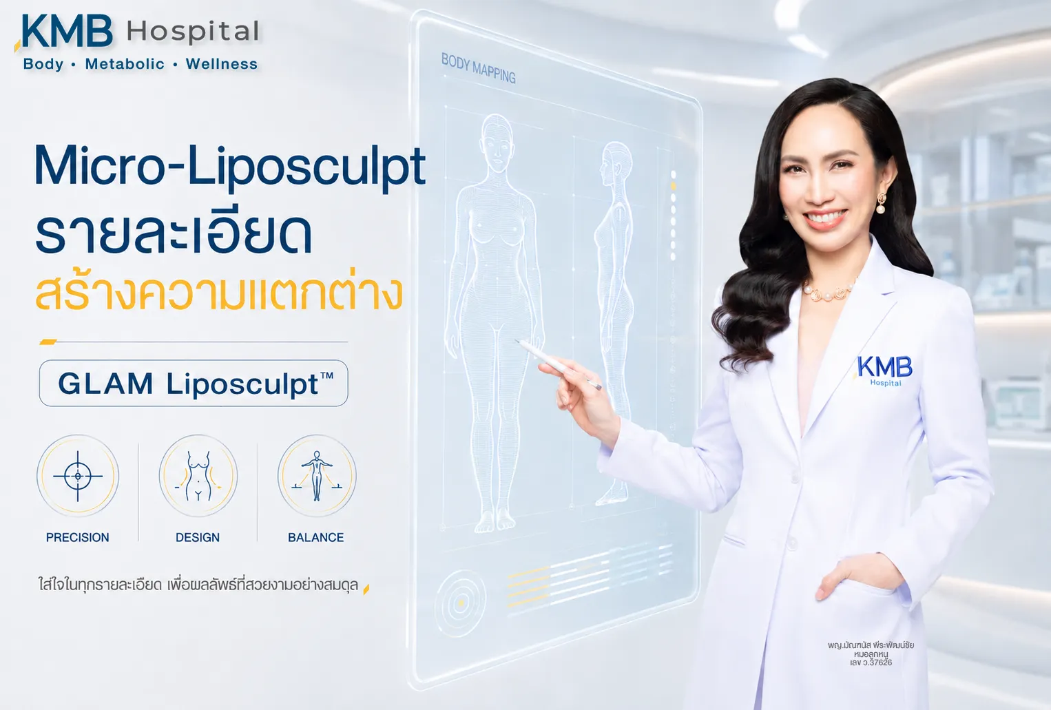หมอลูกหนูอธิบายแนวคิด Micro-Liposculpt ในการดูดไขมันแบบ GLAM