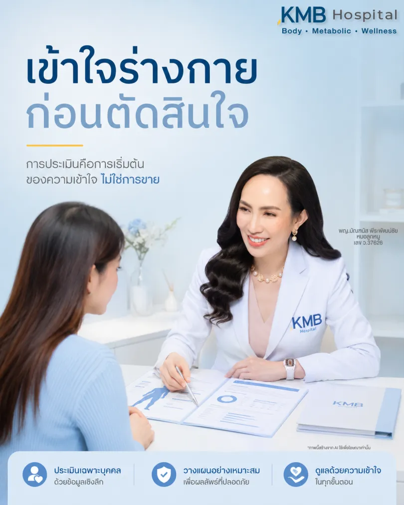 หมอลูกหนูอธิบายผล FAT Mapping เพื่อช่วยให้ผู้เข้ารับการรักษาเข้าใจร่างกายก่อนตัดสินใจดูแลรูปร่าง